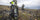 SFS Bow Kit in Verde Camouflage on Hoyt Bow with Hunter Glassing in Background