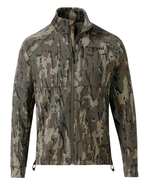 Front of StrongFleece 290 WF Full Zip in Veros Camouflage