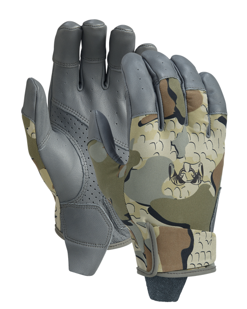 Front and Back of Precision Glove in Vias Camouflage