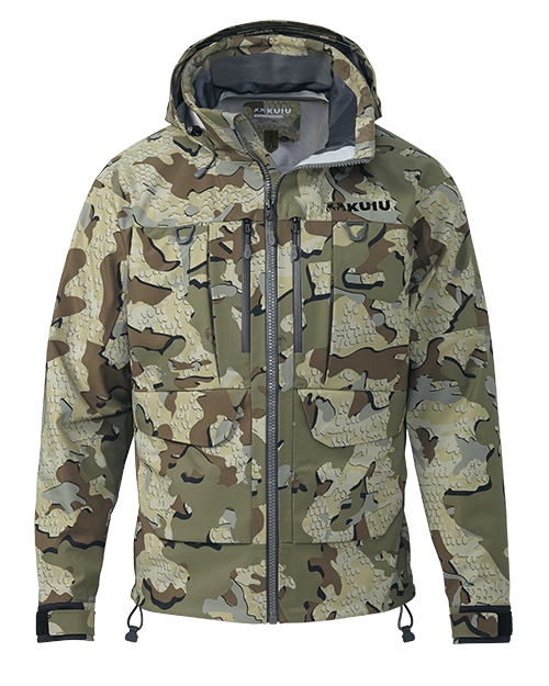 Front of HD Flex Jacket in Valo Camouflage