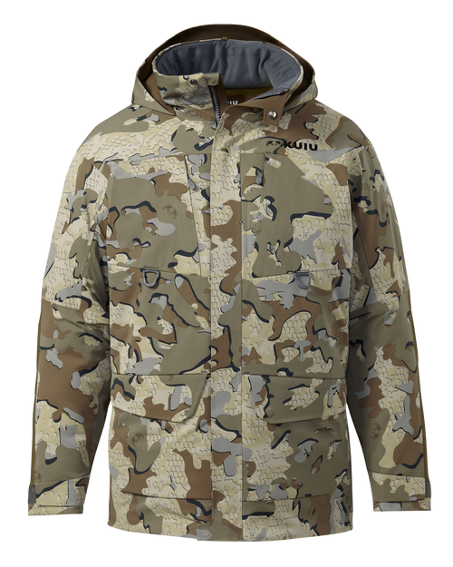 Front of Paragon Storm Shell Parka in Valo Camouflage