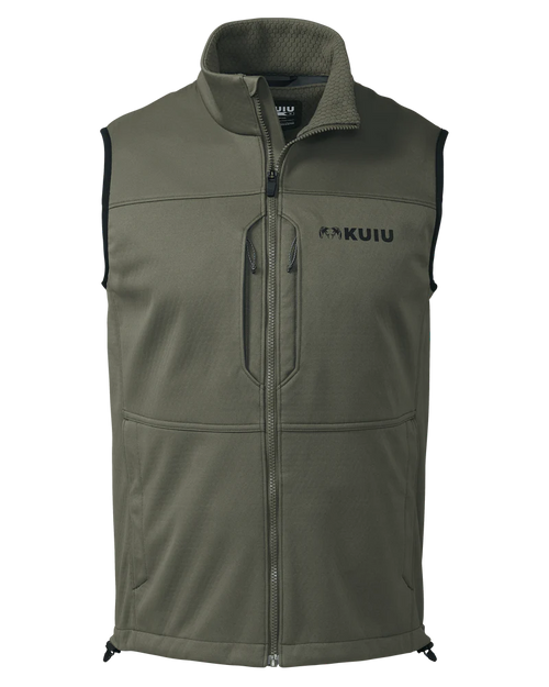 KUIU Encounter Vest in the Ash color way.