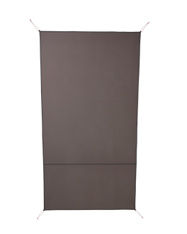 Front of Mountain Star 2 Footprint Tent Floor with corner stake-outs in Gunmetal Grey