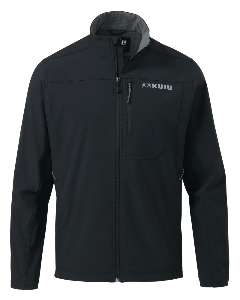 Front of Alpine Jacket in Black