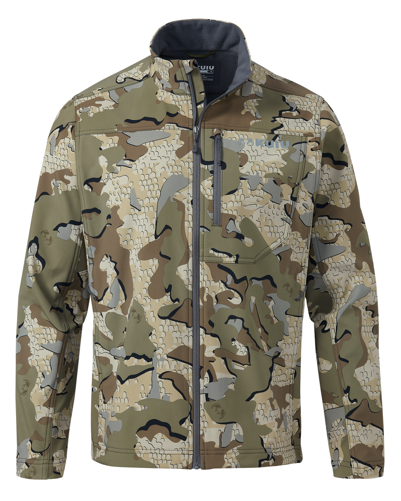 Front of Alpine Jacket in Valo Camouflage