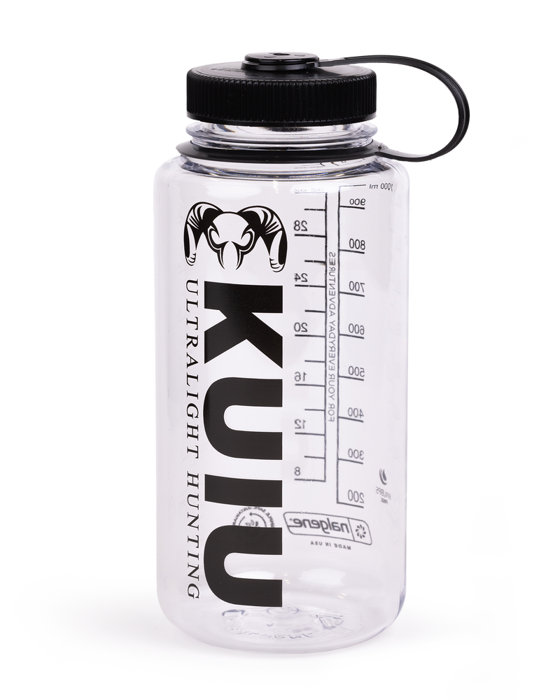 Front of KUIU 32 oz Wide Mouth Bottle in Clear Color