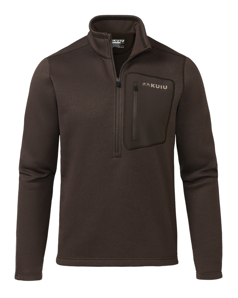 Front of Base Camp Pullover Sweater in Deep Woods