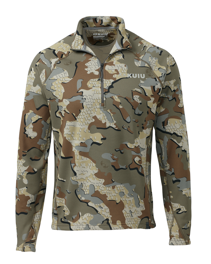 Front of Peloton 200 Zip-T in Valo Camouflage