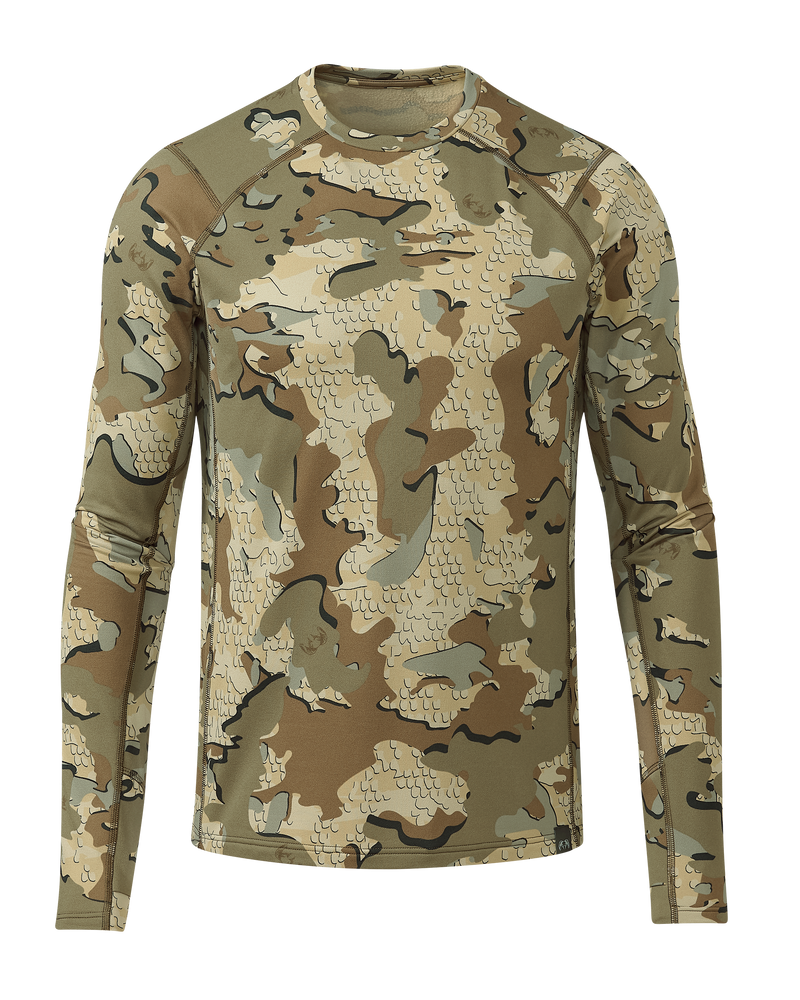 Front of Vital S3 Long Sleeve Crew in Valo Camouflage
