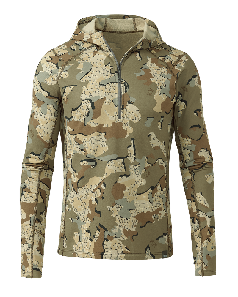 Front of Vital S3 Zip-T Hoodie in Valo Camouflage