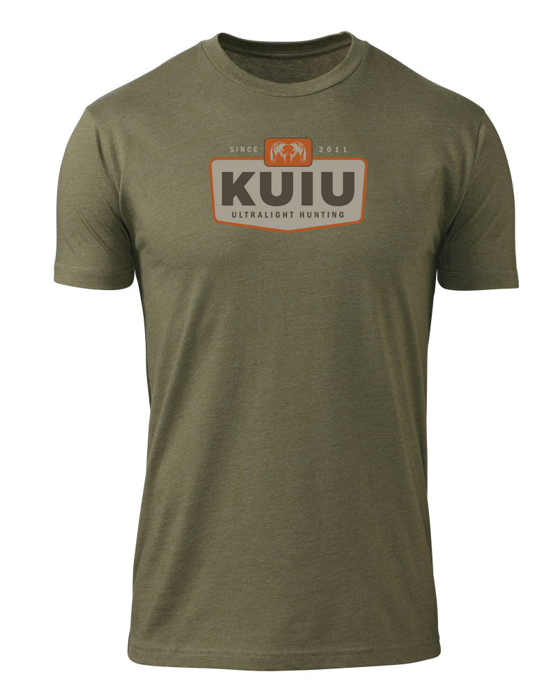 Front of KUIU Patch T-Shirt in Military Green