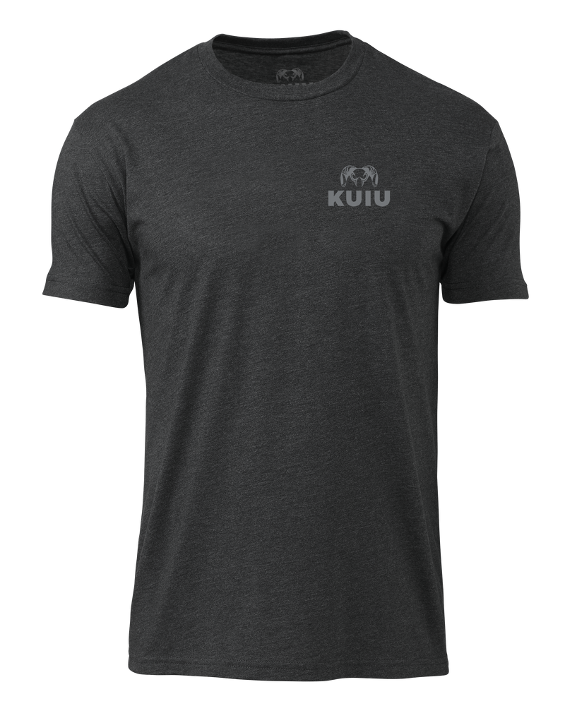 Front of KUIU Ram Chest Logo in Charcoal Grey