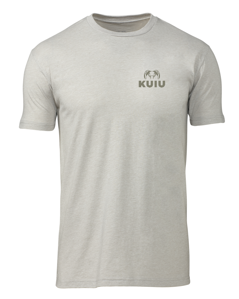 Front of KUIU Ram Chest Logo T-Shirt in Silk