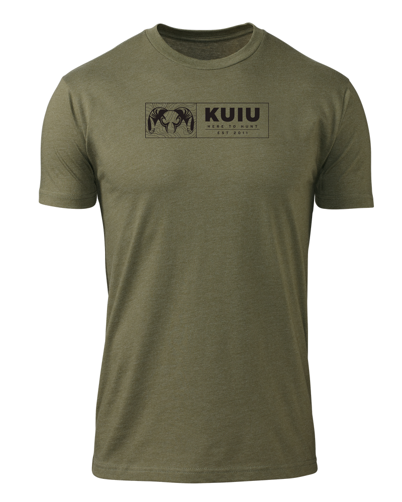 Front of KUIU Topo Block in Military Green