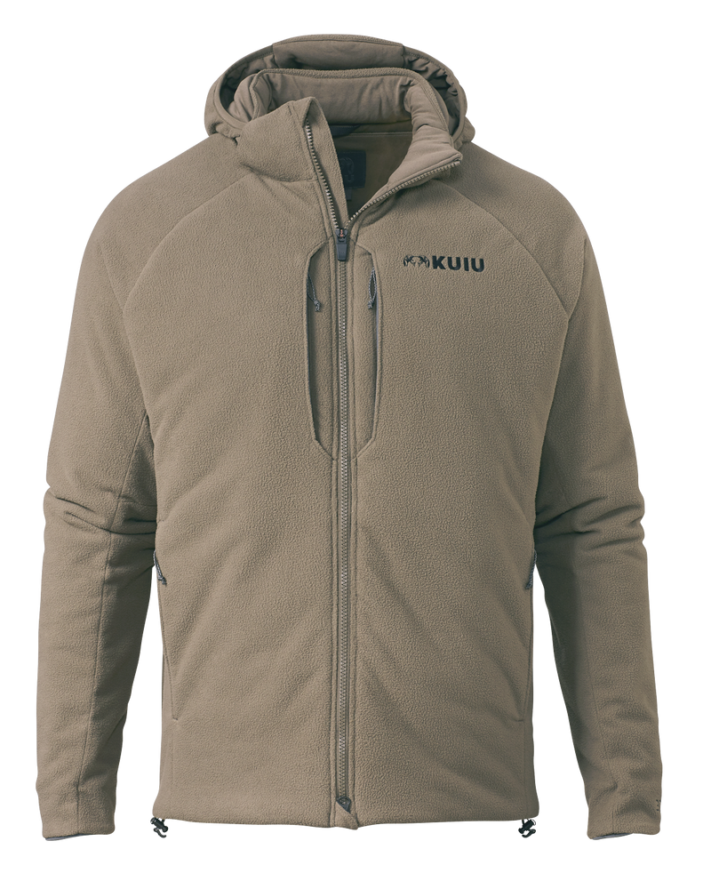 Front of Proximity Insulated Jacket in Ash Off-Shade