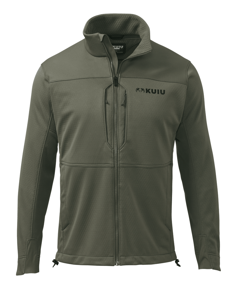 Front of Encounter Jacket in Ash Brown