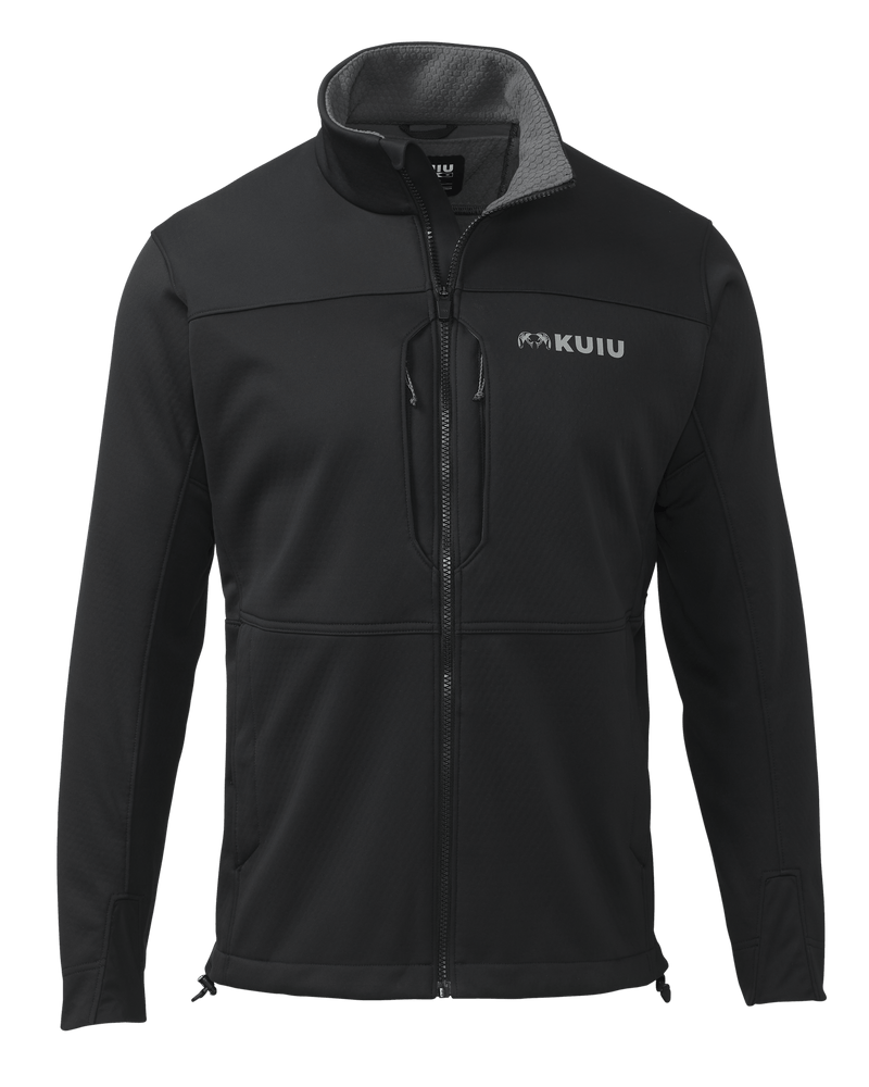 Front of Encounter Jacket in Black