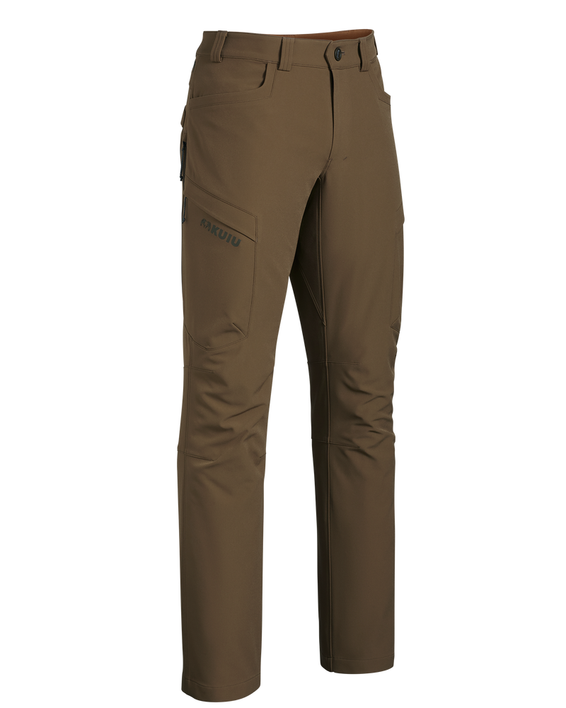 Front of Attack Pant in Grizzly Brown