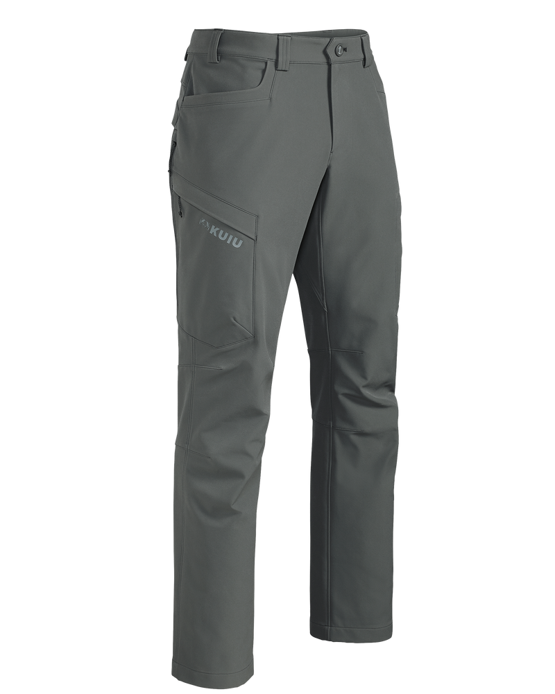 Front of Attack Pant in Stone Grey