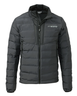 Front of Elements Jacket in Gunmetal Grey