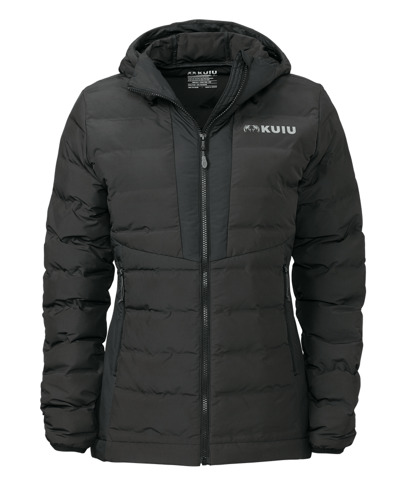 Front of Women's Elements Jacket in Carbon Black