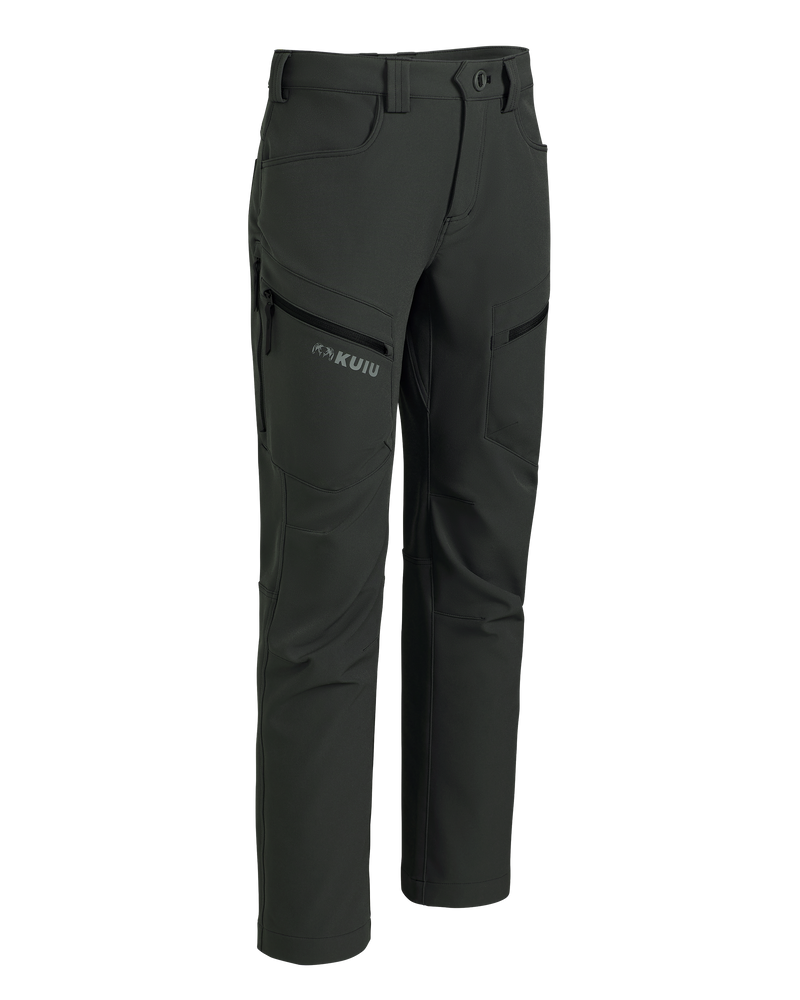Front of Youth Attack Pant in Dark Gunmetal Grey