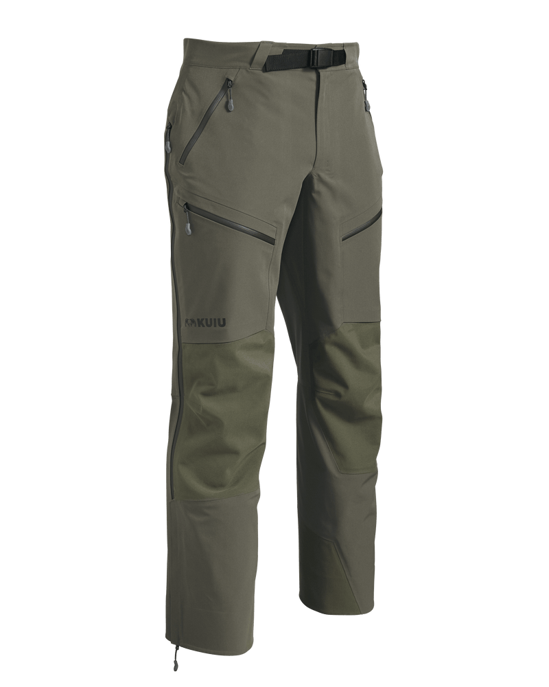 Front of Yukon TR Rain Pant in Ash Brown
