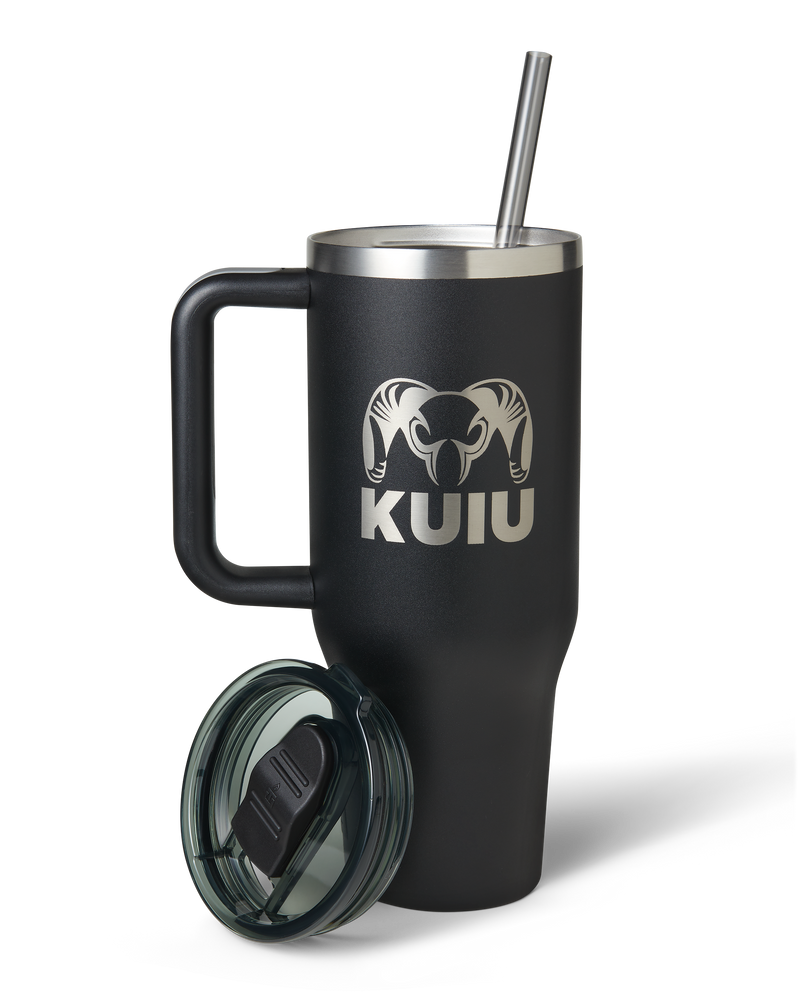 Front of KUIU 40 oz Tumbler in Black