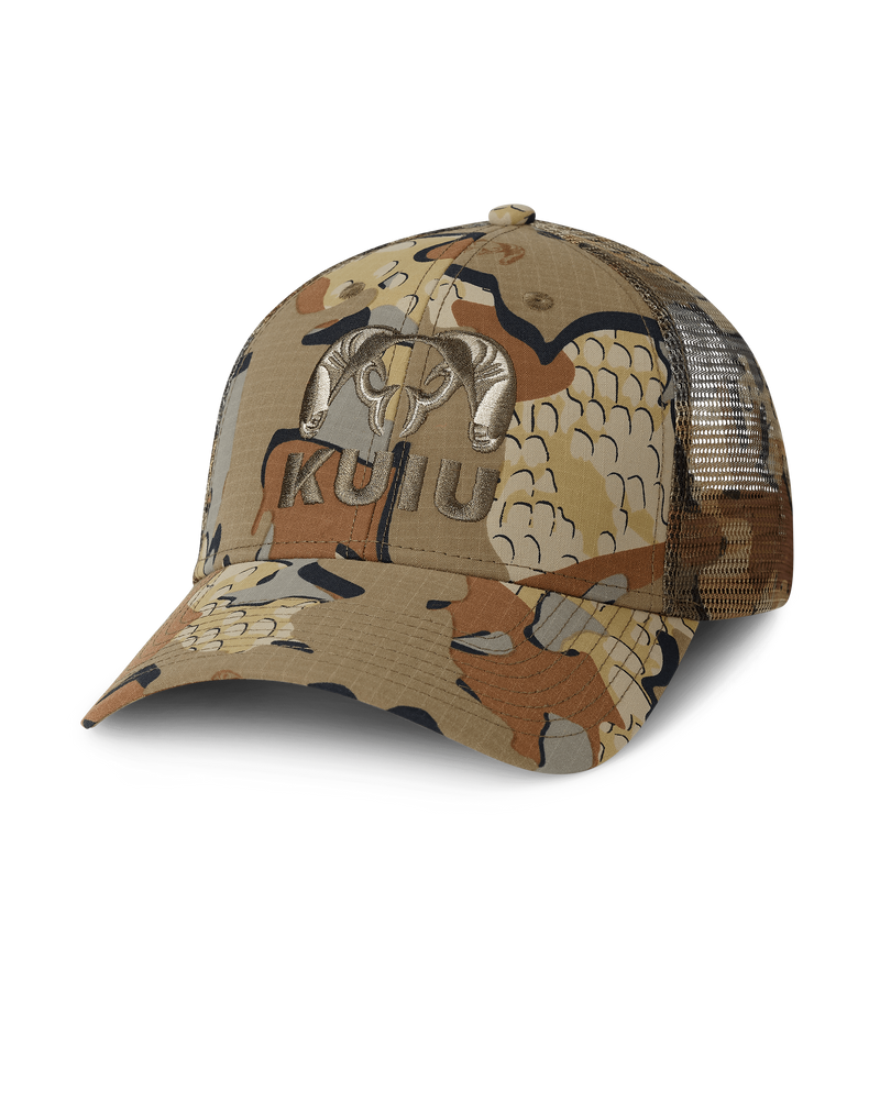 Front of PRO Mesh Back CORDURA® Hat in Vias Camouflage