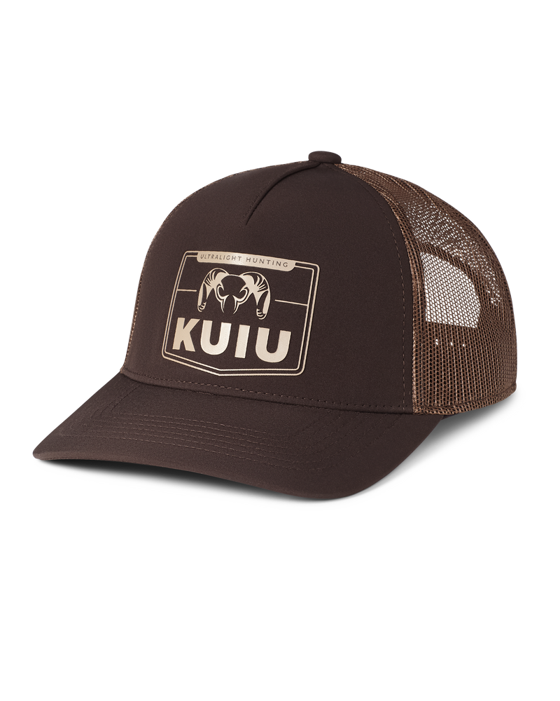 Front of KUIU Logo Sign Hat in Brown