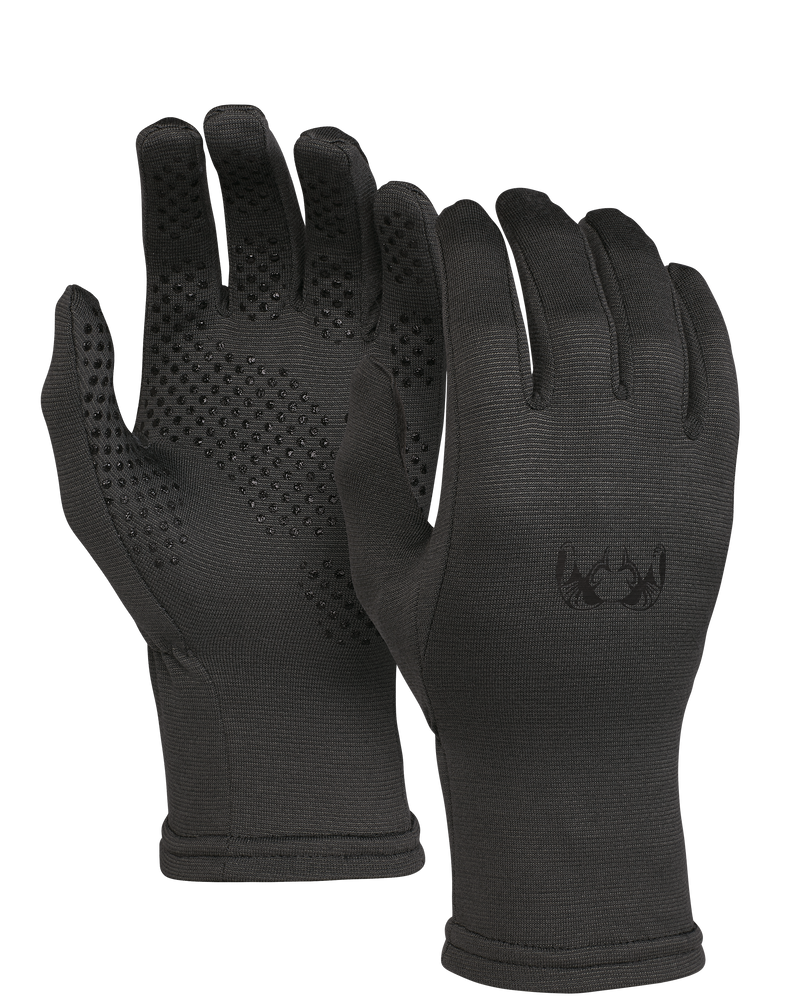 Front and back of ULTRA Merino 210 Glove in Asphalt Grey