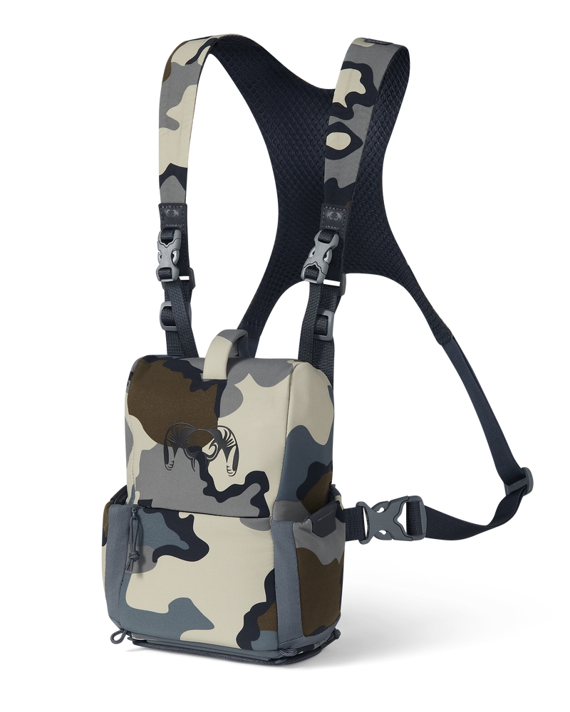 Front of PRO G3 Bino Harness in Vias Camouflage
