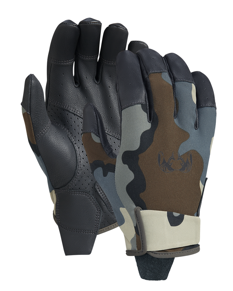 Front and Back of Precision Glove in Vias Camouflage