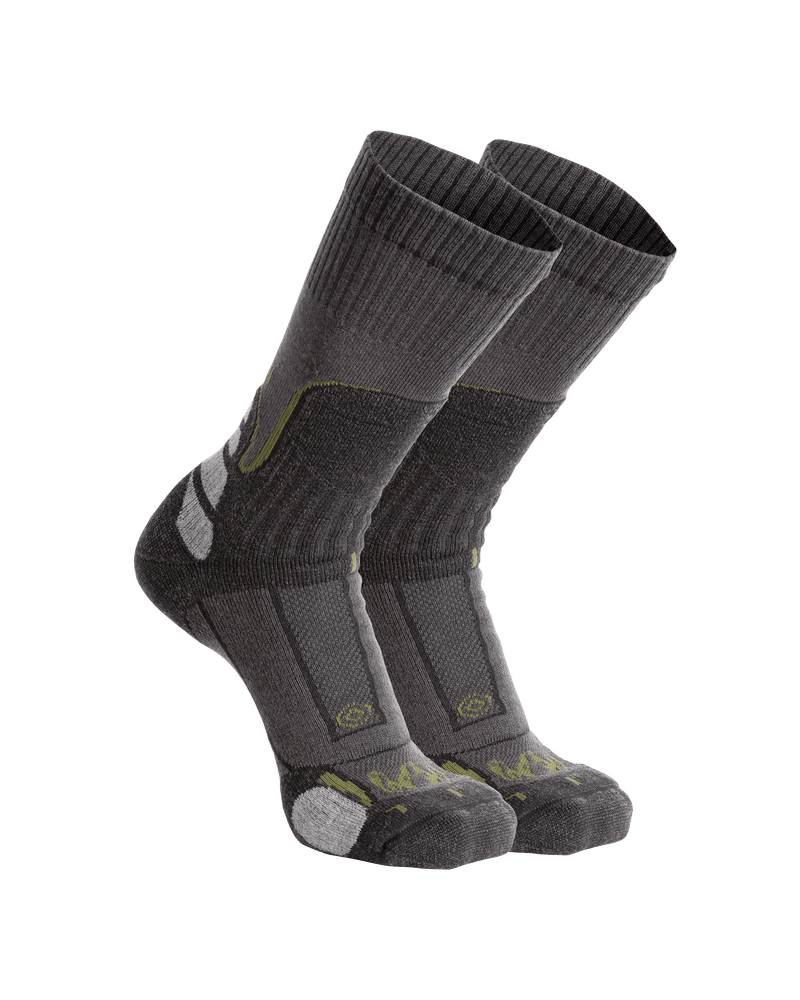 Midweight Mountain Sock in Grey Green Pack 2 Socks Shown