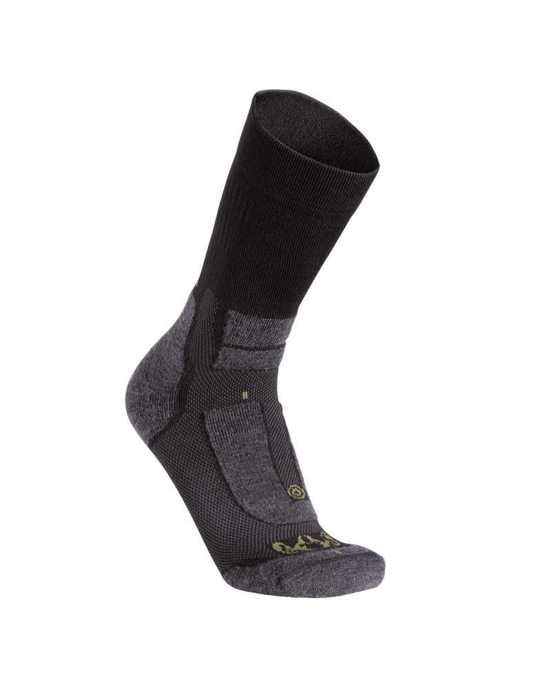 Back of Strongwool Hybrid Crew Sock in Grey Green