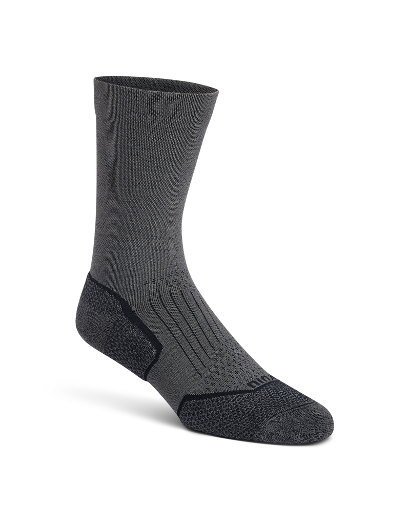 Front of Merino 200N Lightweight Sock in Gunmetal Grey