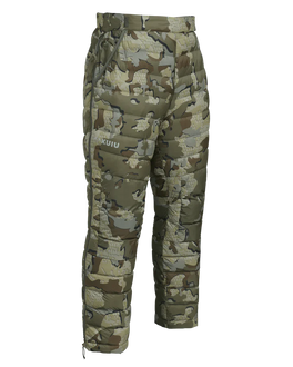 Front of Super Down LT Pant in Valo Camouflage