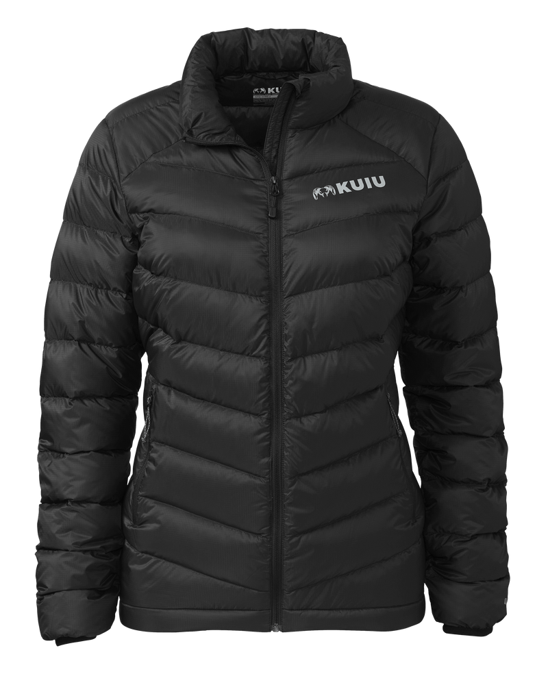 Front of Women's Super Down LT Jacket in Black