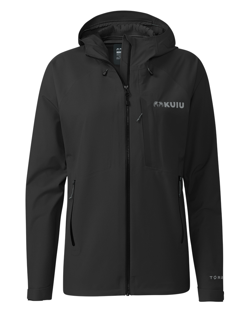 Front of Women's Chugach TR Rain Jacket in Black