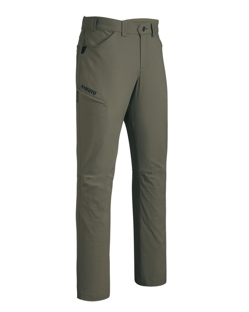 Front of Switchback Pant in Ash Brown