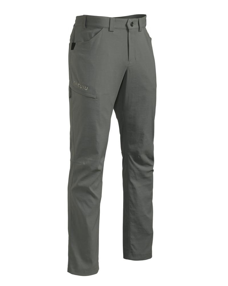 Front of Switchback Pant in Stone Grey