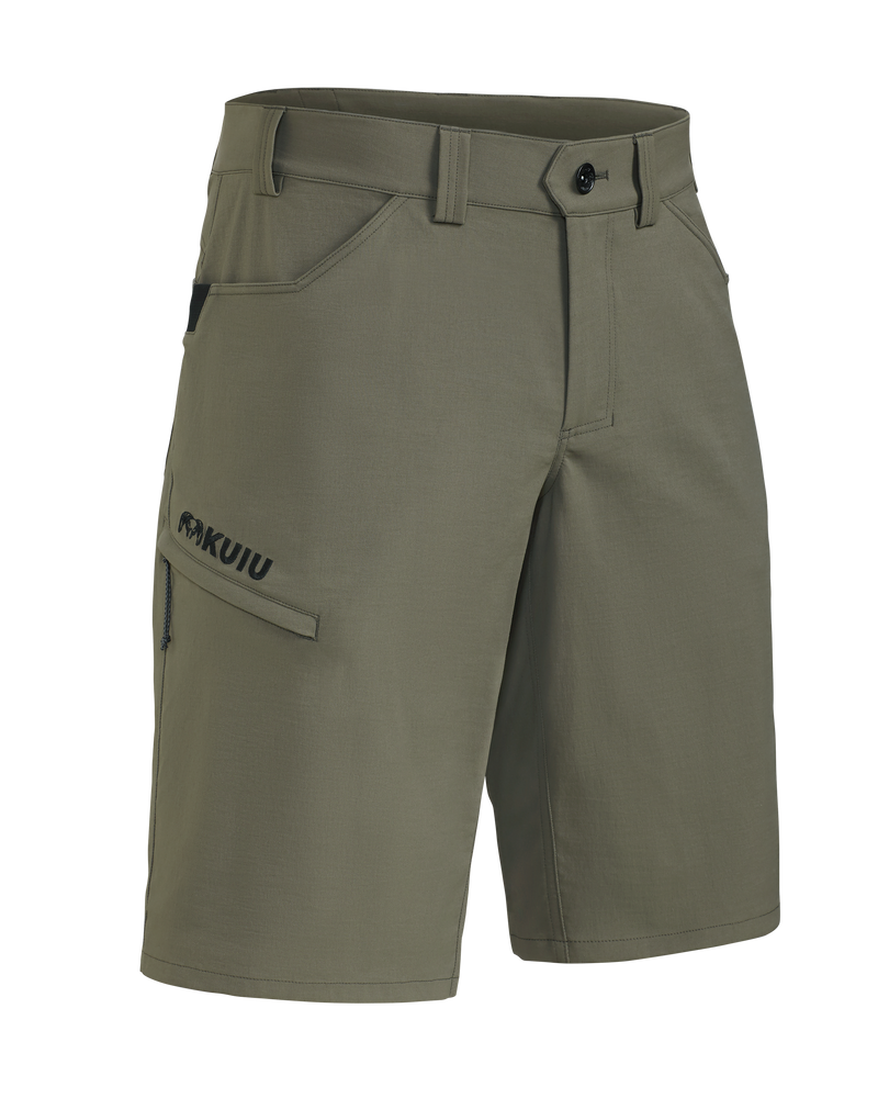 Front of Switchback 12″ Short in Ash Brown