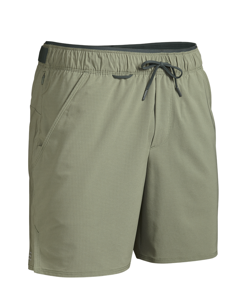 Front of EnduroTrainer 7" Short in Antler Khaki