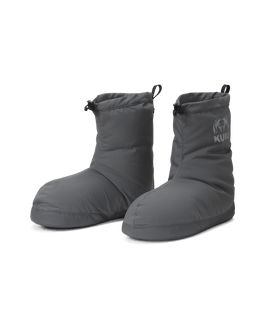 Front of a pair of Super Down Burner Bootie's in Gunmetal. 