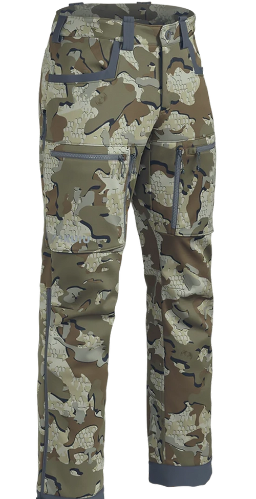 Front view of Encounter Hunting Pants in Valo Camouflage