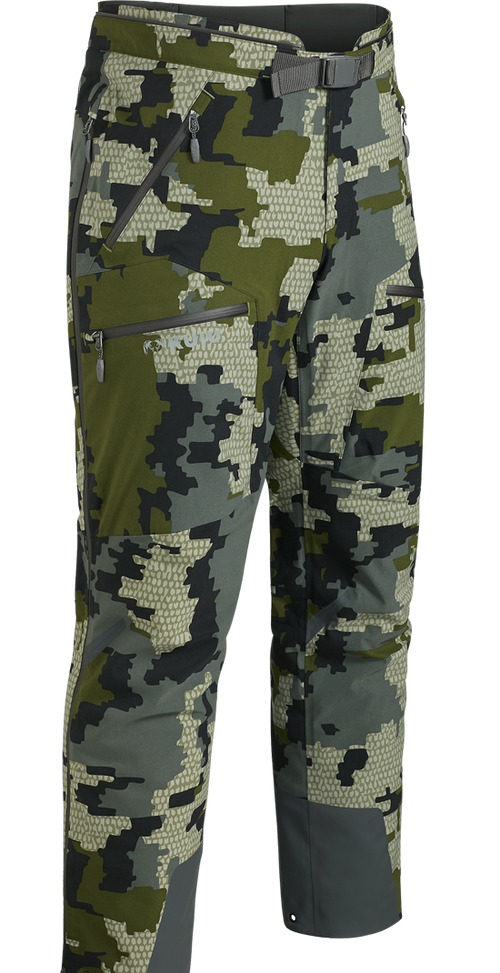 Front of Kutana Gale Force Pant in Verde Camouflage