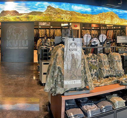 Inside view of the KUIU Houston store.