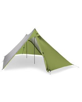Front of Summit Refuge 3 Person Tent in Gunmetal Olive Color