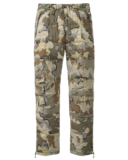 Front of Super Down PRO Pant in Valo Camouflage