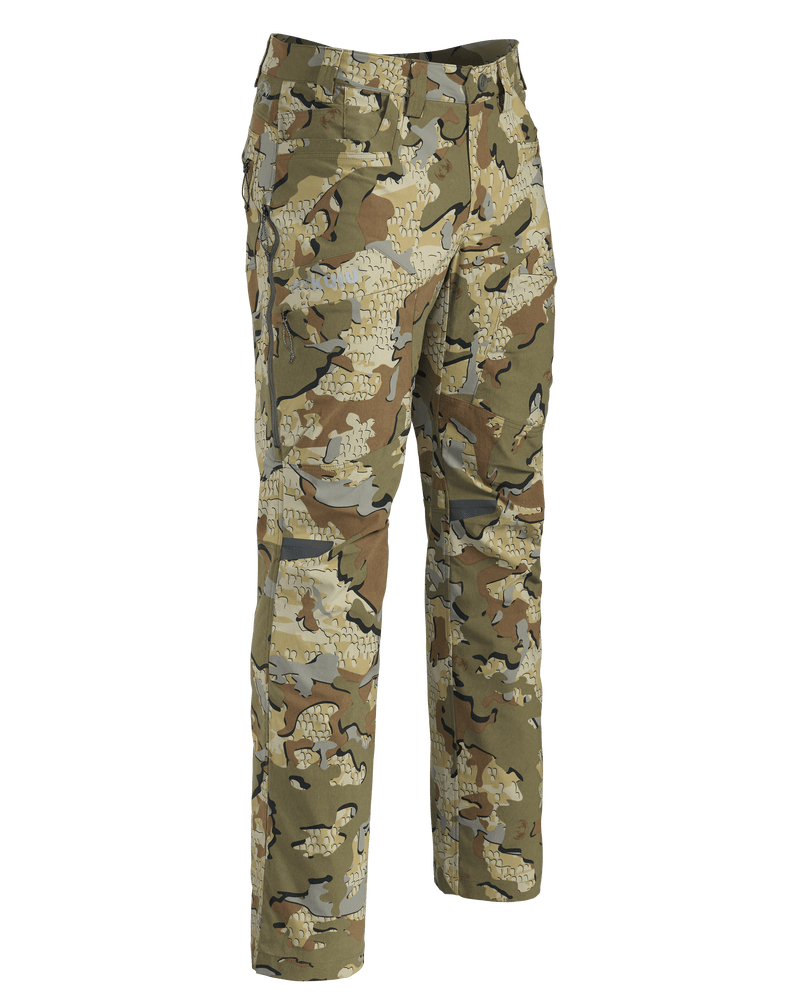 Front of Kutana Stretch Woven Pant in Valo Camouflage